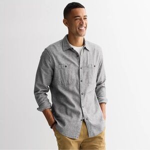 Sonoma Men's Casual Gray Button-Down Shirt